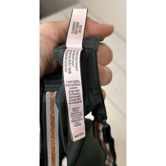 Victoria's Secret Women’s Green Wireless Push Up T- Shirt Bra Size 34 D - Picture 5 of 8